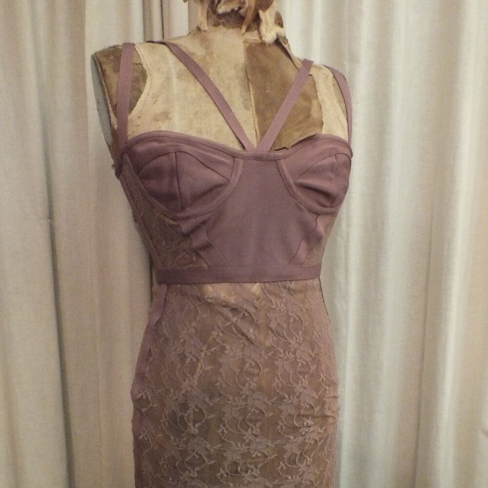 Bustier Lace See Through Dress by House of London